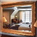 DM04. Gilt mirror with beveled glass. 39&rdquo;h x 45&rdquo;w 